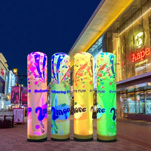 Poste de Luz Inflable Multicolor, Impermeable, de Tela Oxford, para Publicidad en Tiendas de Celulares, Arco Luminoso para Apertura - Product Image 1