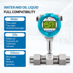 مقياس تدفق رقمي عالي الضغط من الفولاذ المقاوم للصدأ 4-20ma دقة DN100 لقياس سائل الماء والزيت - Product Image 3