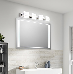 Applique murale LED moderne à intensité variable pour <span class=keywords><strong>salle</strong></span> <span class=keywords><strong>de</strong></span> <span class=keywords><strong>bain</strong></span>, 3 ou 4 lumières, à poser au-dessus du miroir - Product Image 4