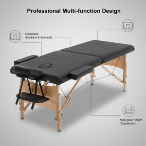 <span class=keywords><strong>Table</strong></span> <span class=keywords><strong>de</strong></span> massage pliante professionnelle <span class=keywords><strong>de</strong></span> luxe portable pour salon, spa, soins du visage et des cils, avec trou pour le visage, portative - Product Image 3