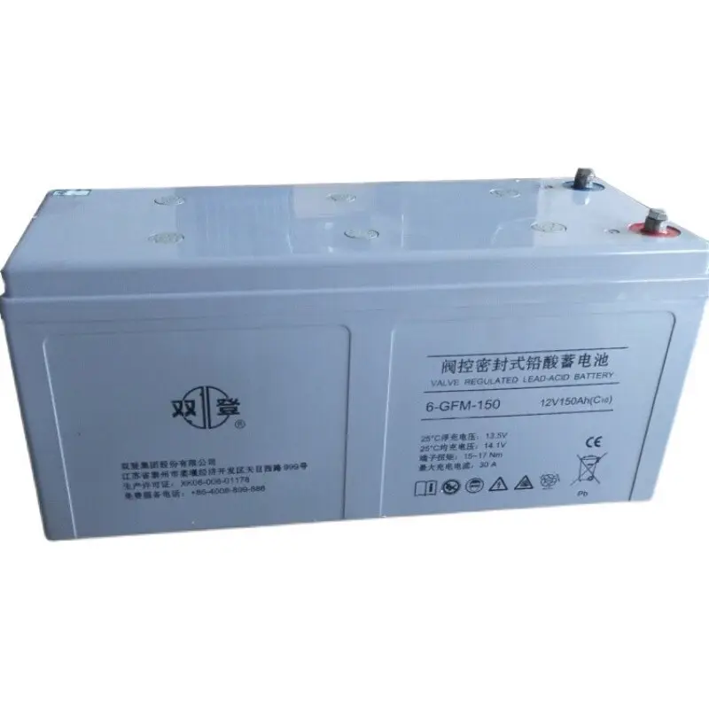 Shuangdeng 6-GFM-150 12V150Ah แบตเตอรี่ตะกั่วกรดสำหรับเก็บพลังงานแสงอาทิตย์