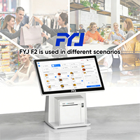 Термопринтер FYJ-F2 с возможностью нанесения логотипа, бесконтактным сканированием штрих-кодов, для различных сценариев использования, универсальный настольный POS-терминал для ресторанов.