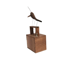 Stile Musicale 'Canto degli Uccelli'--Regali di Compleanno in Legno Fatti a Mano a Forma di Balena per Bambini, Decorazioni da Tavola - Product Image 4