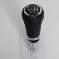 Couvercle de pommeau de levier de vitesse manuel noir chromé pour Chevy Cruze Chevrolet AVEO Spark Sonic Sail Trax Montana-5/6 vitesses