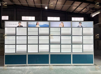 Vitrine extérieure moderne personnalisée avec éclairage LED, cadre en aluminium, verre trempé, écologique, robuste, YIZHAN YZ-45, recyclable