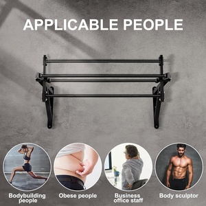 Barre de traction murale rotative Wellshow Sport pour entraînement d'escalade, barre de musculation pour tractions et pompes avec goupille de verrouillage - Product Image 3