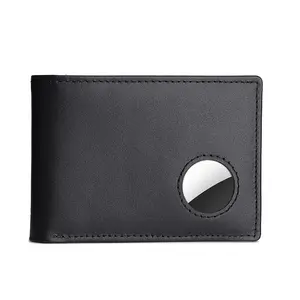 2024 New Style Wallet Men's Leather Short Money Clip Anti-theft Brush RFID Wallet GENUINE Leather Solid Microfiber