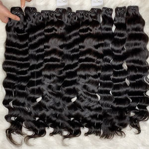 Múltiples donantes Virgen Raw Extensiones de cabello humano vietnamita Doble dibujado Camboyano Cutícula alineada Máquina ondulada Cabello de doble trama - Product Image 1