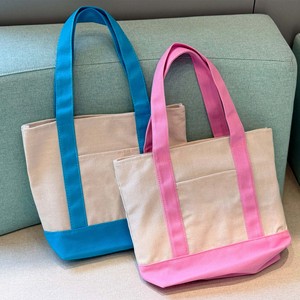 Túi Tote mua sắm bằng vải <span class=keywords><strong>canvas</strong></span> cotton màu kẹo, có thể tái sử dụng, dành cho nữ, in logo tùy chỉnh, túi <span class=keywords><strong>canvas</strong></span> trơn có túi và khóa kéo - Product Image 2