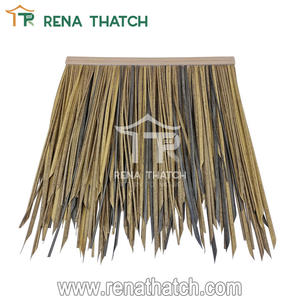 Matériau de toiture en roseau en fibre de <span class=keywords><strong>gazon</strong></span> en plastique roseau synthétique ignifuge roseau artificiel tuiles de toit en chaume artificiel - Product Image 2