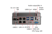 Mini PC Yantronic J6412 /N97/N100 à double écran, 4 ports LAN, multi-USB, PC embarqué pour système de calcul en périphérie IoT en usine