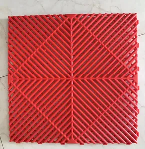 Car Wash Floor Interlock Tiles Vented Modular Garage Floor