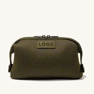 Grosir kustom tas kain jaring kosmetik terorganisir Neoprene perjalanan luar tas perlengkapan mandi tas <span class=keywords><strong>Makeup</strong></span> wanita - Product Image 1