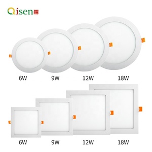 Lámpara LED de Techo Empotrada o de Superficie, Redonda o Cuadrada, de 3W, 6W, 9W, 12W, 18W, 24W, para Sala de Estar u Oficina - Product Image 1