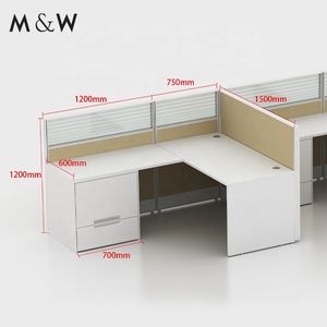 Muebles <span class=keywords><strong>para</strong></span> espacios de trabajo M & W <span class=keywords><strong>Panel</strong></span> de madera <span class=keywords><strong>perforado</strong></span> Estación DE TRABAJO Partición modular Cubículo de oficina - Product Image 5