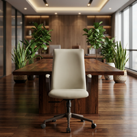 Chaise de bureau exécutive en cuir synthétique, fabrication directe d'usine, quincaillerie en alliage stable, chaise pivotante pour bureau