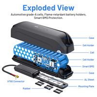 Batterie lithium en gros pour tube diagonal 36V 48V 15Ah 20Ah 25Ah pour kit de conversion de vélo électrique, pour distributeurs en gros de vélos
