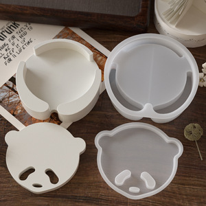 Nuovo stile di stampo per sottobicchieri in resina epossidica piccolo orso in Silicone portautensili portabicchieri - Product Image 2