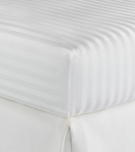 Drap-housse de luxe pour hôtel et hôpital, 100 % coton satiné blanc, 400 fils, doux, respirant, résistant à la décoloration et aux plis, toutes saisons, taille King - Product Image 3