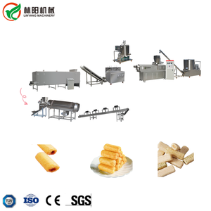 Machine de collations de riz remplie extrudeuse à double vis remplissage de noyau extrudé collations de céréales bouffées faisant la machine - Product Image 4