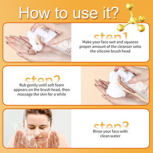 Espuma Limpiadora <span class=keywords><strong>Facial</strong></span> OEM/ODM, 3 Tipos: Leche, Colágeno y Arroz, Limpieza Profunda, 150 ml, Marca Privada MOOYAM - Product Image 6