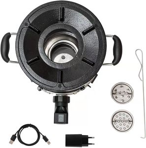 Estufa de ventilador de pellets de diseño moderno portátil e independiente para un calentamiento más rápido en comunidades rurales para uso en exteriores - Product Image 4