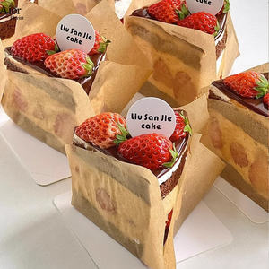Aierflorist Cake Cut Oil Paper <strong>Basque</strong> 4/6/8" Tiramisu Divider Paper Baking Dessert Oil Proof Matt Lamination Embossing Folders - Product Image 1