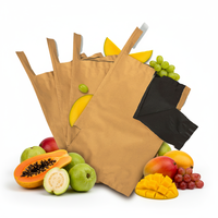 Groothandel Eco-vriendelijke Aseptische Bruine Kraft Papier Fruitbeschermings- en Groeizakken Dubbellaags Waterdicht Waskoating Aanpasbaar