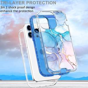 เคสโทรศัพท์มือถือเทรนด์ใหม่สำหรับ iPhone 16 PRO <span class=keywords><strong>MAX</strong></span> 17 <span class=keywords><strong>Air</strong></span> เคส3 in <span class=keywords><strong>1</strong></span>ลายหินอ่อนกันกระแทกสำหรับ iPhone 16 15 14 13 - Product Image 6