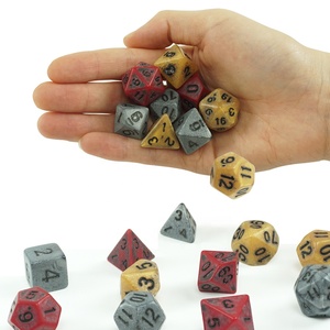 Juego de dados de d & d personalizados, set de dados de <span class=keywords><strong>golem</strong></span> de arena poliédricos de un solo color, 7 uds, rpg, compatible con mazmorras y dragones, juego de rol - Product Image 6