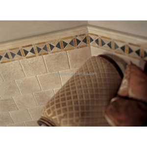 Decoración de pared antiguo amarillo Beige piedra Lima tira Interior cultura mosaico <span class=keywords><strong>Muriel</strong></span> Iterior diseño pared piedra Backsplash azulejos - Product Image 3