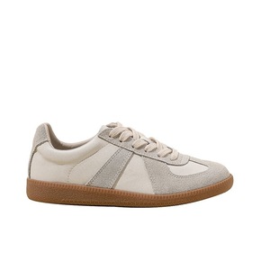 Zapatillas <span class=keywords><strong>Retro</strong></span> Alemanas de Cuero Genuino y Ante con Parches, Cómodas, Antideslizantes, con Suela de Goma, para Caminar, OEM ODM Personalizadas - Product Image 1