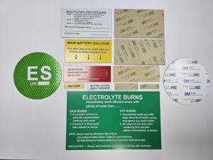 Solar Adhesive ABS Warning Labels: Customized PV System Safety <b>Stickers</b> Laser Engraved Durable for Safety Solar Facility Placard - Product Image 4