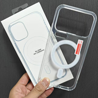 Coque de protection antichoc magnétique transparente en TPU+PC à prix d'usine pour Xiaomi 17 Pro Max
