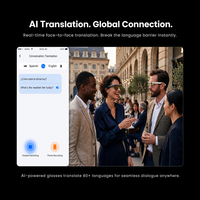 Nouvelles Lunettes Intelligentes 2026 Y4 avec Streaming en Direct en Première Personne, Double Puce, Caméra 8MP, WiFi 6 et Traduction IA