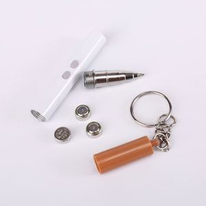 Wholesale Multi-Functional Cigarette Shape <b>LED</b> Red Light Mini <b>Flashlight</b> Keychain Small Key Torch - Product Image 3