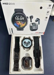 เปิดตัวสมาร์ทวอทช์รุ่นใหม่ล่าสุด <span class=keywords><strong>M103</strong></span> พร้อมหูฟังและสายรัดคู่ ซีรีส์ 9 - Product Image 3