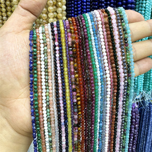 Cuentas <span class=keywords><strong>de</strong></span> Cristal Naturales Redondas Pequeñas al por Mayor <span class=keywords><strong>de</strong></span> Fábrica, Cuentas Sueltas para Hacer Joyería DIY, Cuentas Redondas Semiterminadas - Product Image 2