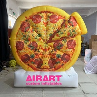 Pizza gonflable décorative publicitaire, pizza géante gonflable alimentaire à vendre