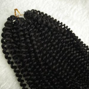 Extensioni per <span class=keywords><strong>capelli</strong></span> umani ricci afro all'ingrosso da 60g/pz, con riccioli a molla africani pre-annodati per trecce, tipo AC Feathers - Product Image 2