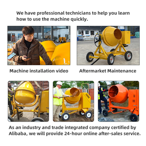 Household Construction Site <strong>Mixer</strong> Wheeled Mobile Mortar Cement Concrete Grain <strong>Feed</strong> Small Volume Portable Small Drum <strong>Mixer</strong> - Product Image 6