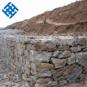 Cages renforcées de pierre de Gabion d'épaisseur de la <span class=keywords><strong>cage</strong></span> 15 cm de fil de Gabion pour des murs de soutènement des Philippines - Product Image 4