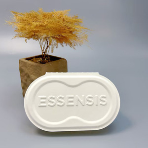 Customized Premium <strong>Glasses</strong> Pulp Box Flip Cover Storage Recycled Paper Embossed Wet Pressing Process Recyclable Gift Packaging - Product Image 2