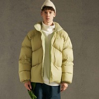 Veste matelassée en toile de haute qualité, coupe-vent, imperméable, à col montant et à capuche, personnalisable, pour homme et femme, hiver, grande taille, chaude