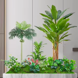 ต้นมะพร้าวพลาสติกสีเขียว ทนทานต่อรังสียูวี น้ำหนักเบา ขนาดใหญ่ สำหรับตกแต่งภูมิทัศน์ ต้นบอนไซปลอมแบบตั้งพื้น - Product Image 2