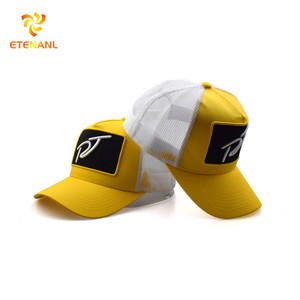 Gorras de camionero de malla de algodón ajustables de verano 2024, sombreros de malla de camionero con parche bordado personalizado - Product Image 1