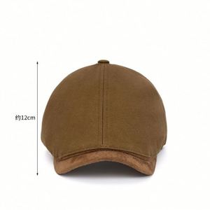 Nouvelle Collection Automne Hiver – Béret Rétro Style Japonais pour Hommes et Femmes, en Velours Côtelé avec Visière en Daim, Modèle Ivy - Product Image 4