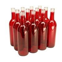 Grosir produsen botol kaca kristal kosong kustom botol anggur 500ml 750 Ml