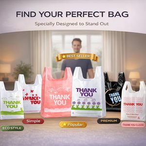 Black Trash Bags with Handles, Super Thick Plastic Rubbish Bags Suitable for Office, Picnic, Kitchen and Bulk Use - Product Image 5