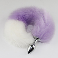 Kovida Queue De Fourrure Artificielle Étanche Avec Bouchon En Métal Butt Plug Anal pour Femmes Queue De Renard Fourrure Douce Halloween Party Costume Tai